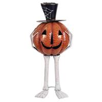 Sunset Vista Designs 10.3" Pumpkin Solar Halloween Sculpture