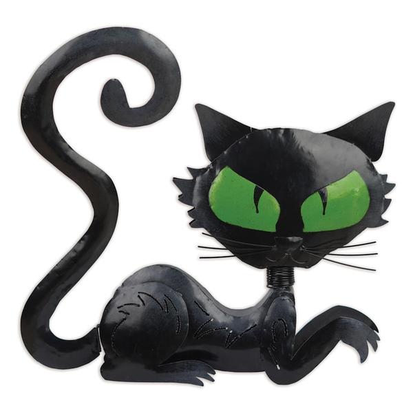 15" Black Cat Vixen Halloween Decorative Bobblehead