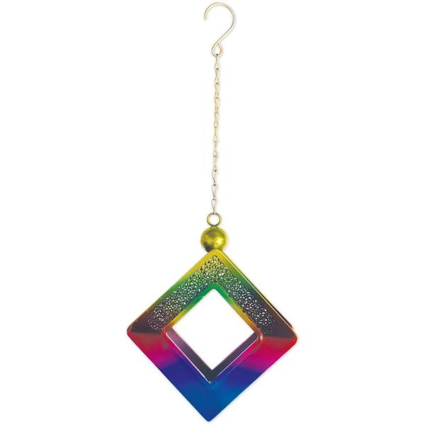 15.4" Diamond Rainbow Bird Feeder