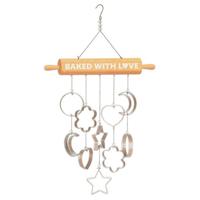 Sunset Vista Designs 28" Rolling Pin Cookie Cutter Wind Chime 