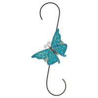 Sunset Vista Designs 17" Blue/Gold Butterfly S-Hook