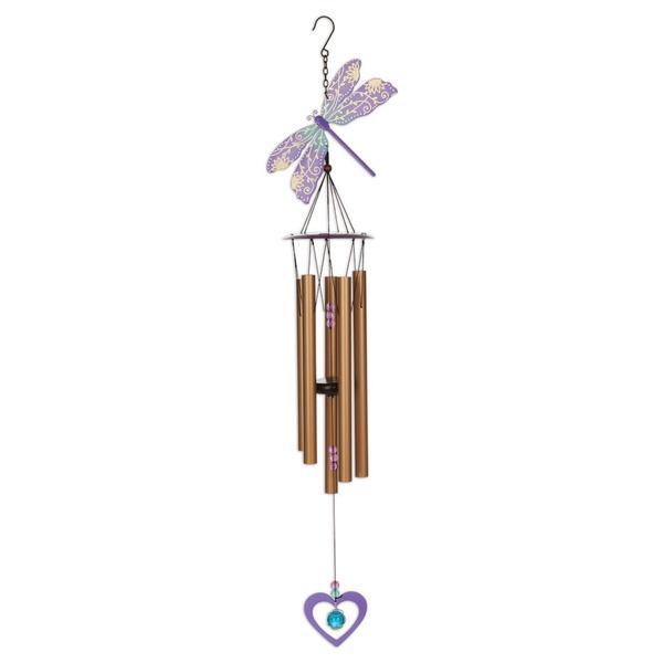 34" Gold Dragonfly Wind Chime