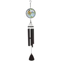 Sunset Vista Designs 40" Stain Glass Butterfly Wind Chime