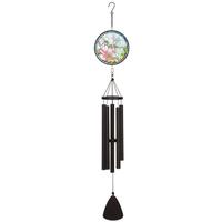 Sunset Vista Designs 40" Stain Glass Dragonfly Wind Chime