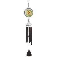 Sunset Vista Designs 40" Stain Glass Bee Wind Chime