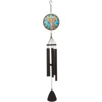 Sunset Vista Designs 40" Stain Glass Angel Wind Chime