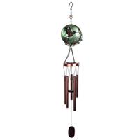 Sunset Vista Designs 39" Flower Moon Hummingbird Solar Wind Chime