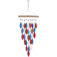 Sunset Vista Designs 28.5" Patriotic Arrow Falls Sea Glass Wind Chime