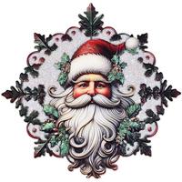 Sunset Vista Designs Vintage Santa Wreath Wall Decor