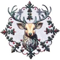 Sunset Vista Designs Vintage Deer Wreath Wall Decor