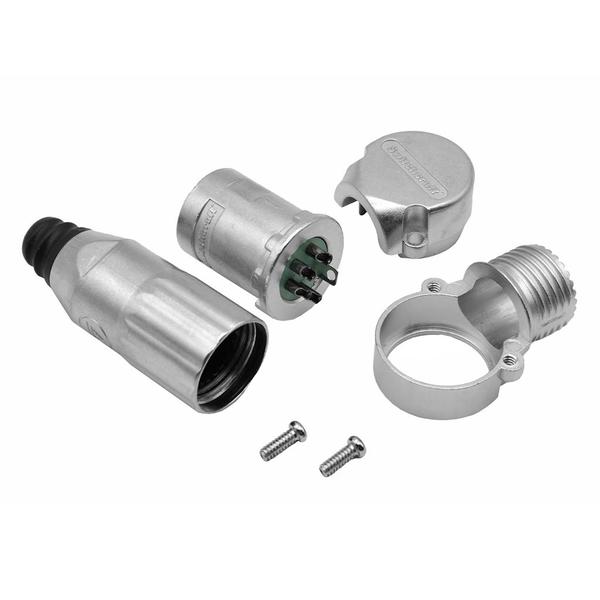 4-Position Male Circular Connector Receptacle