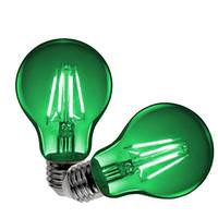 Sylvania 2.5 watt A19 120 volt Medium Screw Base Green Transparent Non-Dimmable LED (2 Pack)