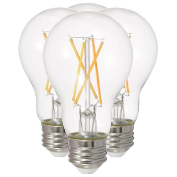 15 watt 120 volt A19 Medium Screw Base 3500K Neutral White LED Light Bulb (4 pack)