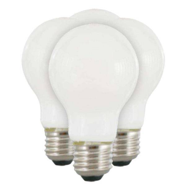 8 watt 120 volt A19 Medium Screw Base 5000K Daylight LED Dimmable (6 pack)