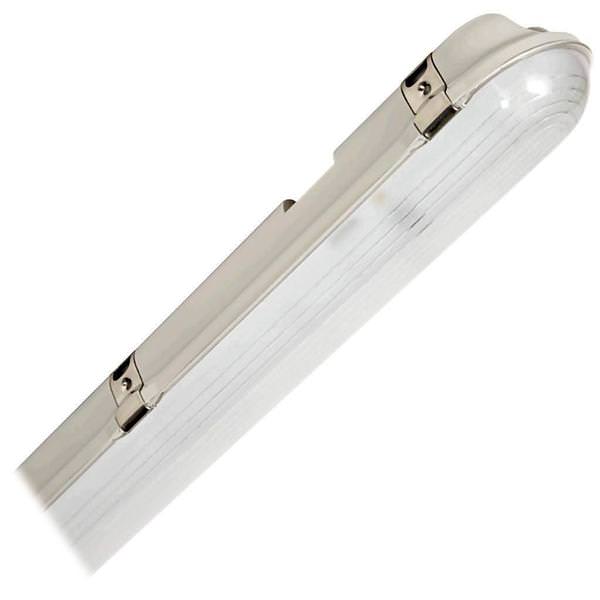 8' 65 watt 347/480 volt 4000K Cool White Gray LED Vapor Tight Fixture