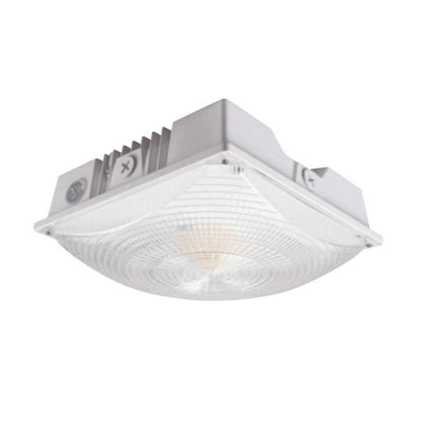 Selectable watt 120/277 volt CCT Selectable White LED Canopy Light 
