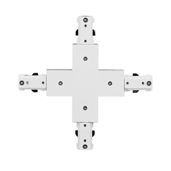 Black X-Connector for Track Lights