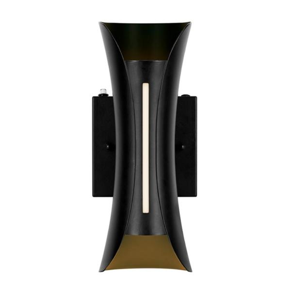 12.5 watt 120 volt CCT Selectable Black Wall Mount LED Lantern