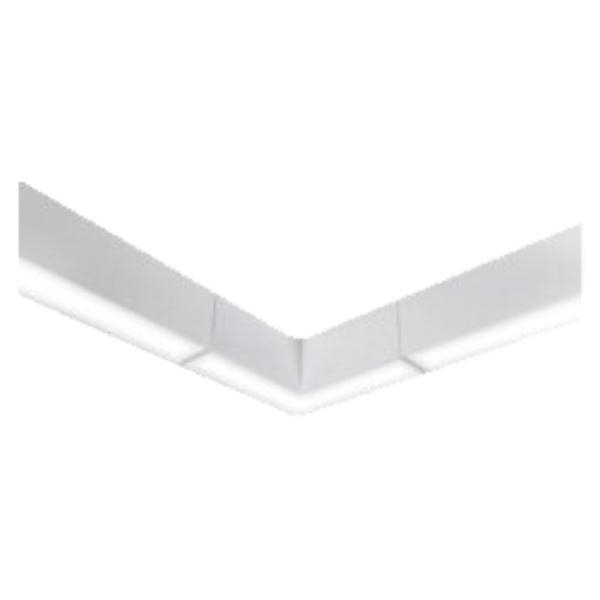 White L-Connector for LED Strip Fixtures