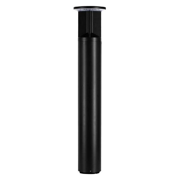 6" 16/20/24 watt 120/347 volt CCT Selectable Black LED Bollard