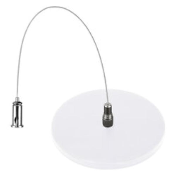 White Circle Canopy Kit for 2' and 4' LED Strip Fixtures