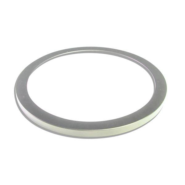 12" Satin Nickel Round Trim For Downlight