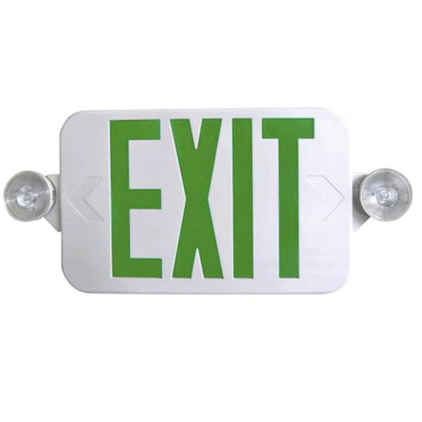 .5 watt 120/277 volt Low Profile Combo Emergency Exit Sign