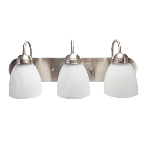 24" 4 Lamp 6 watt 120 volt Brushed Nickel 4100K Cool White LED Vanity Light Fixture