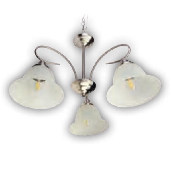 6 watt 120 volt 2700K Warm White Brushed Nickel LED Chandelier