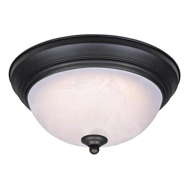 15" 25 watt 120 volt CCT Selectable Oil Rubbed Bronze Flush Mount LED Light Fixture