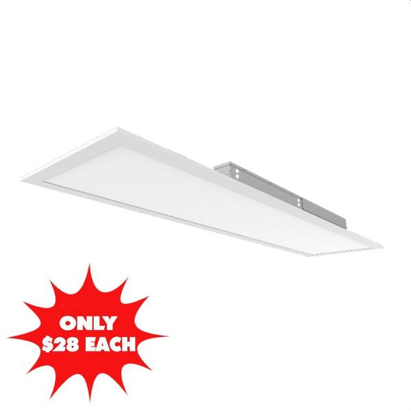 1' x 4' Selectable watt 120/277 volt CCT Selectable Backlit LED Flat Panel (6 Pack)