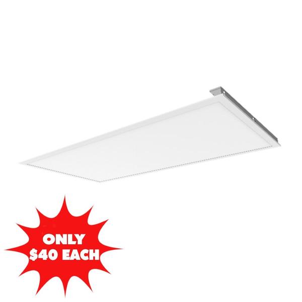2' x 4' Selectable watt 120/277 volt CCT Selectable LED Flat Panel (40 Pack)