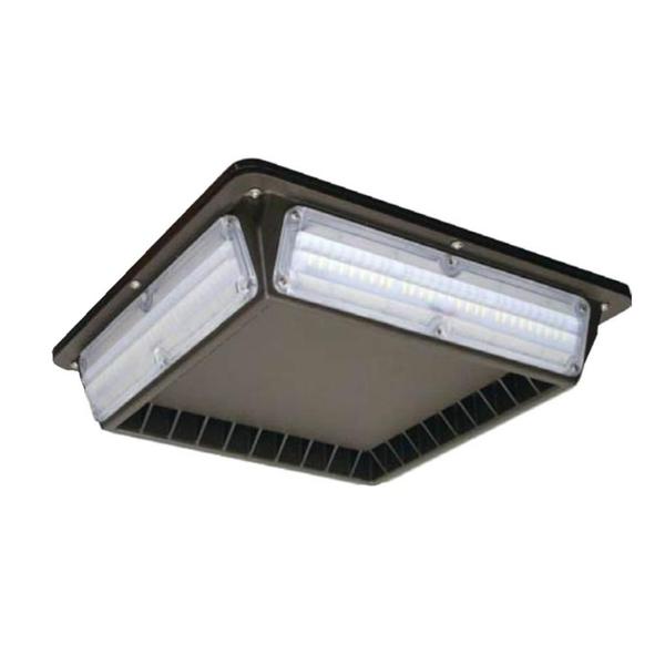 84 watt 120/277 volt 5000K Daylight Bronze LED Canopy Light Fixture 
