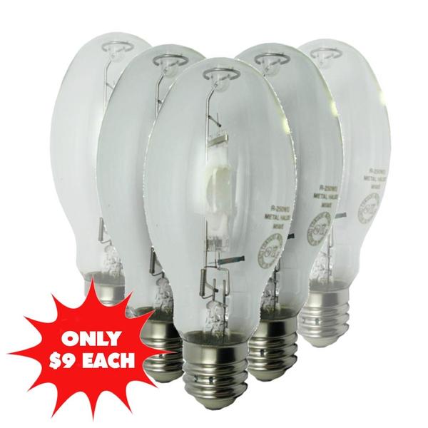 250 watt ED28 Mogul Screw Base 4000K Cool White Clear Metal Halide (Pallet of 288)