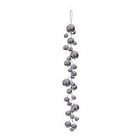 View 6' Silver Shiny Ball Branch Wire Garland