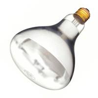 Shat-R-Shield 125 watt 120 volt BR40 Medium Screw Base 2700K Warm White Heat Lamp Incandescent Light Bulb
