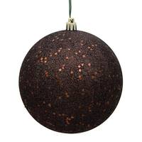 Vickerman 12" Chocolate Sequin Ball Christmas Tree Ornament