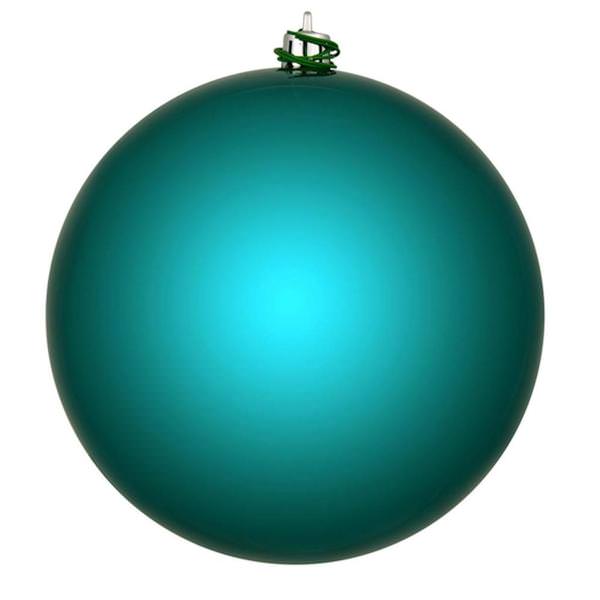 3" Dark Teal Candy Ball Christmas Ornament (12 Pack)