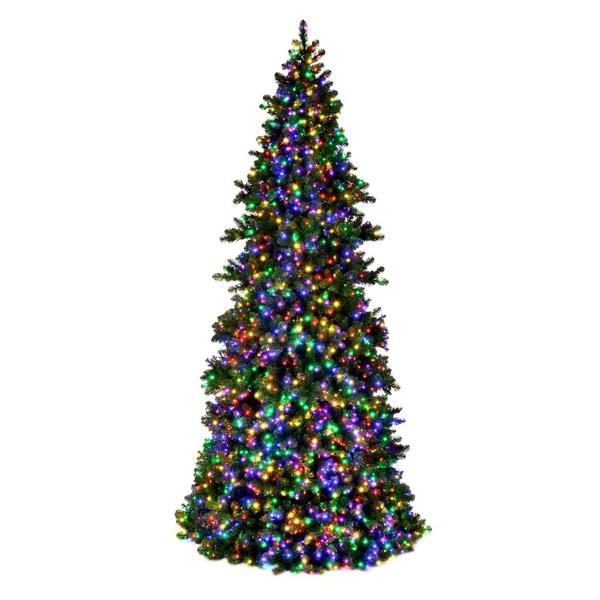 22 'x 98" Slim Grand Teton 10500 LED Light Prelit Artificial Christmas Tree