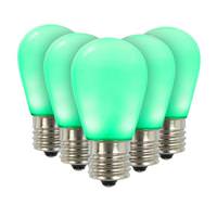 Vickerman 1.3 watt 130 volt S14 Medium Screw Base Green LED Ceramic Bulb (5 Pack)