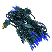 Vickerman 25' 50 Light Frosted Blue LED Christmas Light Set
