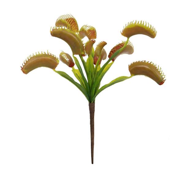12" Artificial Green Venus Flytrap Plant 