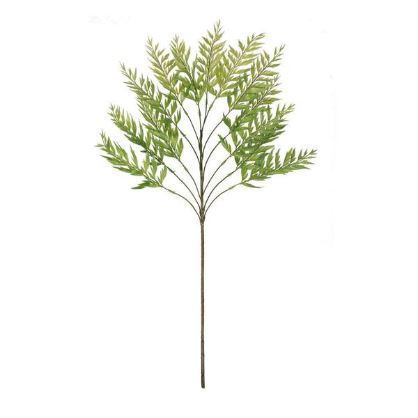 34" Artificial Green Tropical Fern Leaves Spray