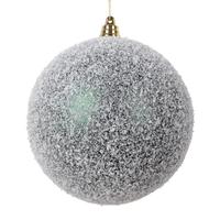 Vickerman 4.8" Midnight Green Matte Snow Ball Christmas Ornament (4 Pack)