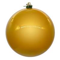 Vickerman 8" Gold Pearl Ball UV Drilled Christmas Ornament