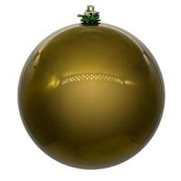Vickerman 10" Olive Pearl Ball UV Drilled Christmas Ornament