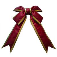 Vickerman 48" x 60" Burgundy-Gold Outdoor Christmas Bow