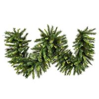 Vickerman 50' x 14" Artificial Bangor Mixed Pine Christmas LED Mini Lights Garland