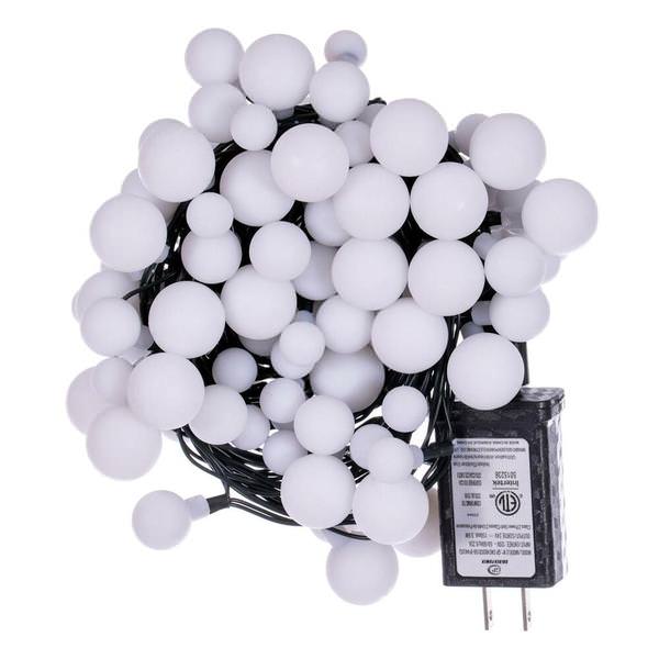28' 100 Light Warm White Indoor/Outdoor Three Size LED Cherry Light Set