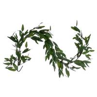 View 5' Artificial Green Willow Eucalyptus Garland